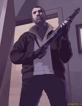 Niko Bellic met shotgun