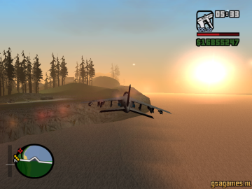 Sunrise in the air