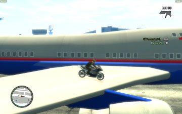 Driving on an airplane