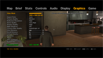 GTA IV settings