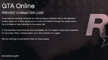 Gta online character loss carousel