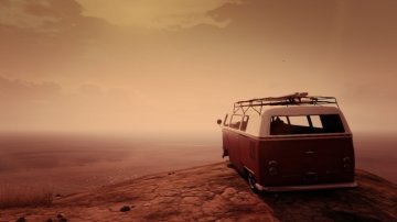 Looking over the ocean