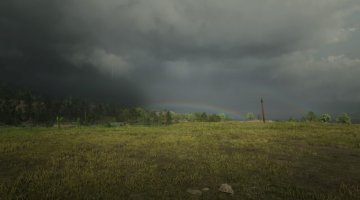 Regenboog bij Blackwater