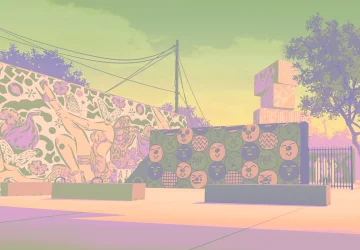 Artwork on the streets of Vice City