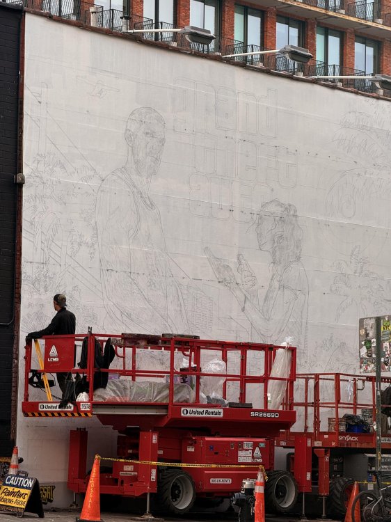 GTA6 mural wordt op dit moment geschilderd